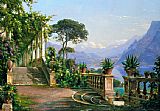 Carl Fredrik Aagard lodge on lake como 2 painting